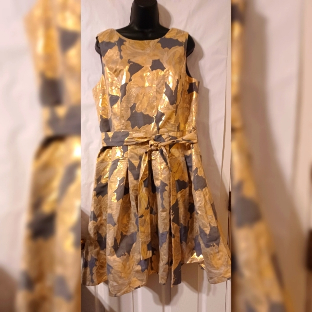 Tommy Hilfiger Metallic Floral Dress